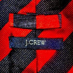 Vintage J.Crew preppy rep tie red/black